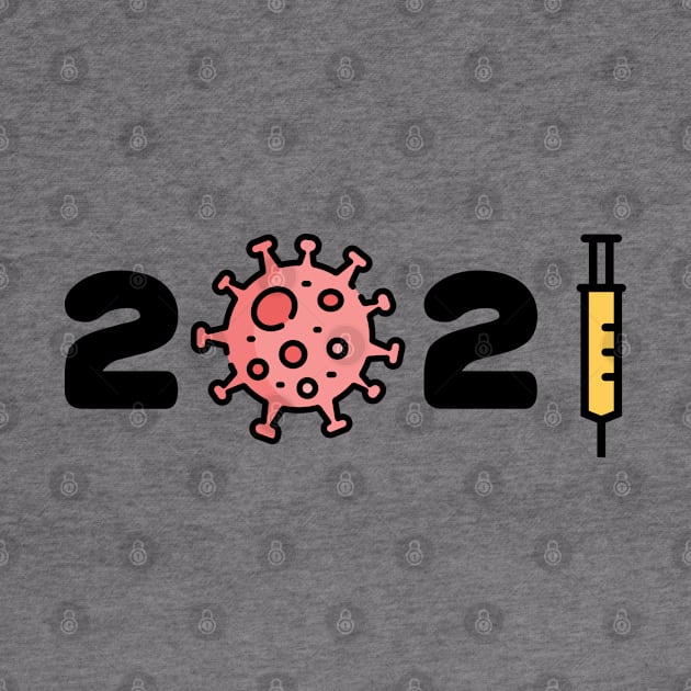 2021 New year Corona Covid Virus Syringer by RedCrunch